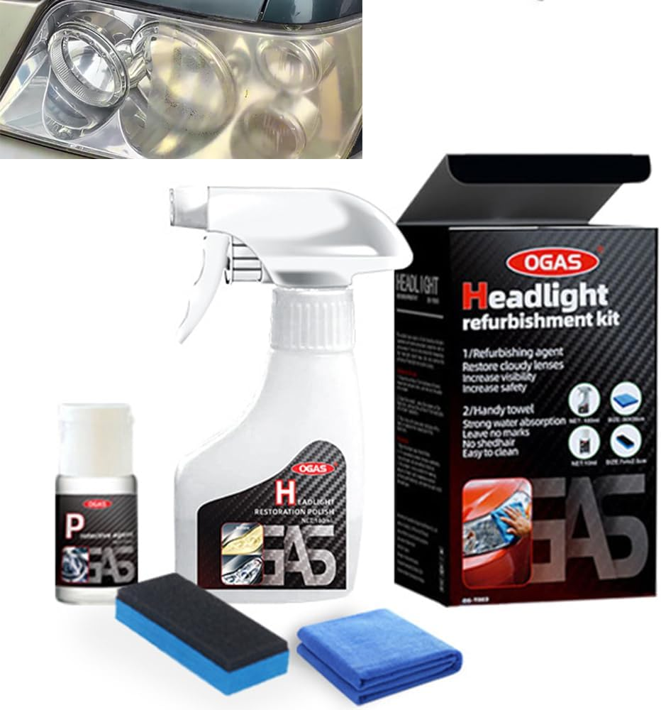 Kit de rénovation de phares avec revêtement céramique