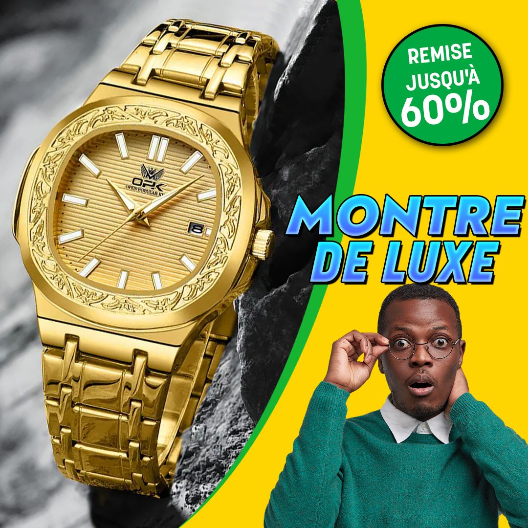 Montre de luxe OPK Gold pour homme-CNG