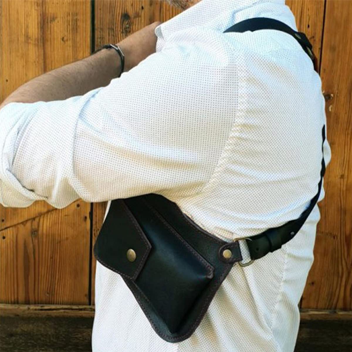 SAC A BONDOULIERE COWBOY EN CUIR VÉRITABLE-COD