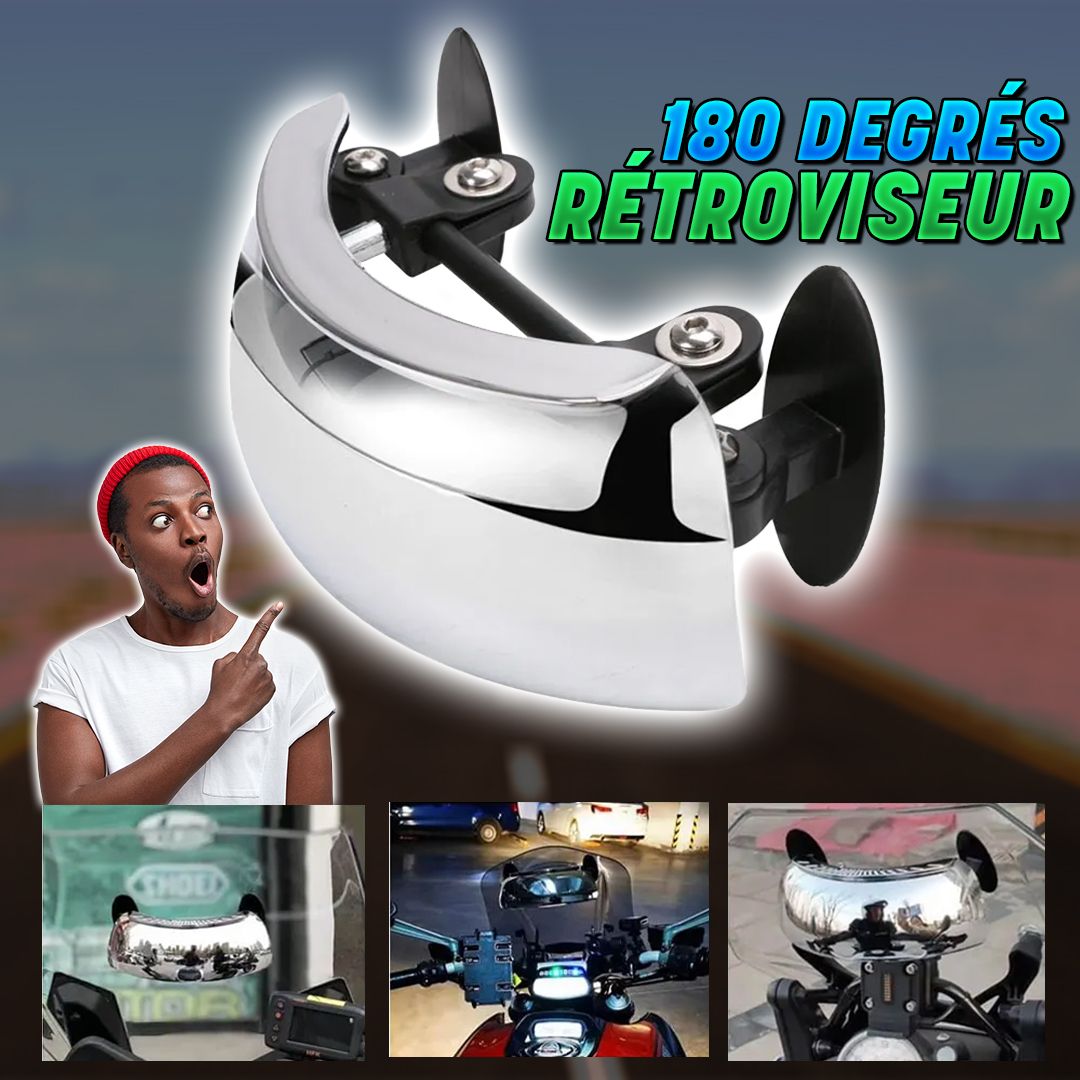 Rétroviseur Moto Anti-Angle Mort : Vision 180°-CI