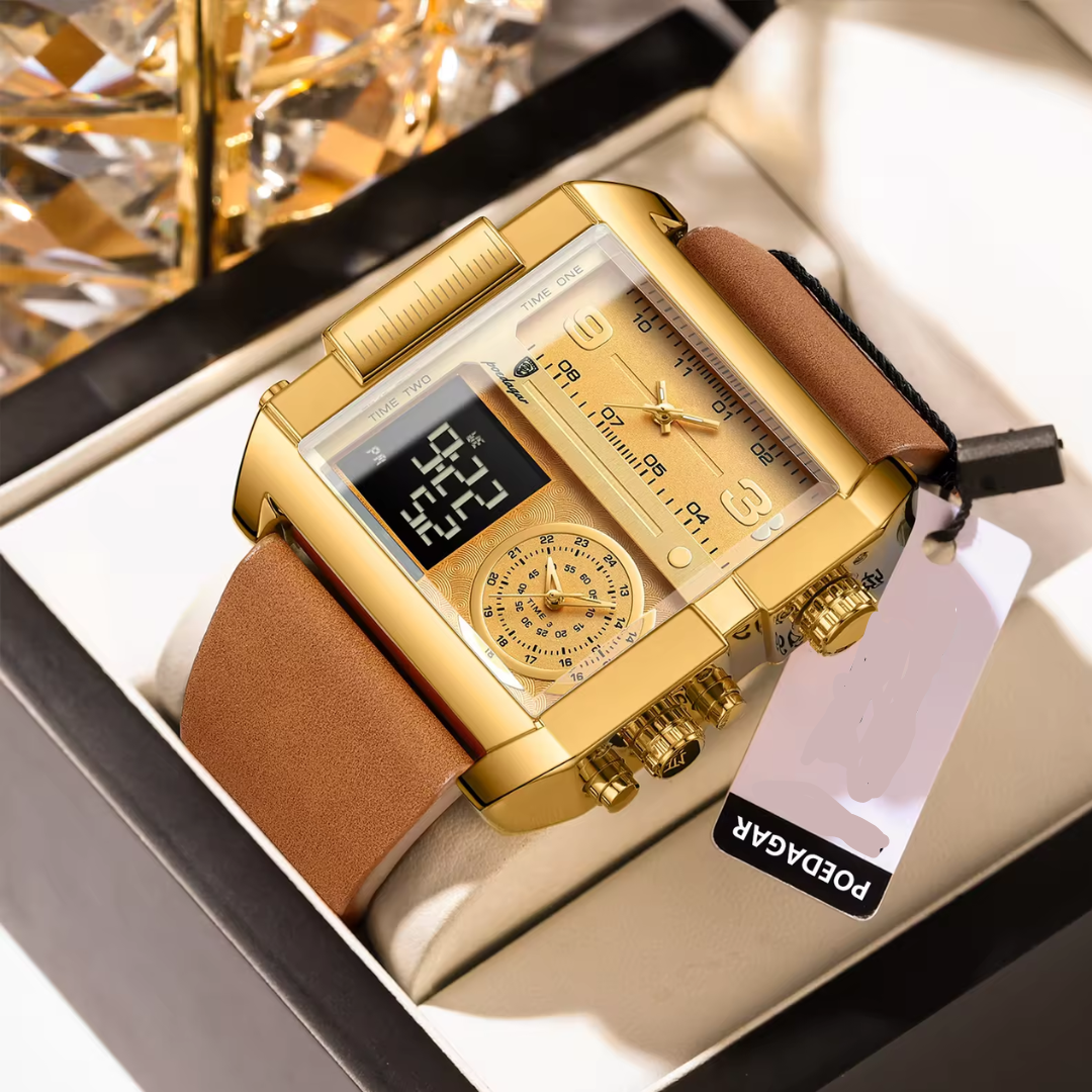POEDAGAR Montre de sport pour Homme -GB