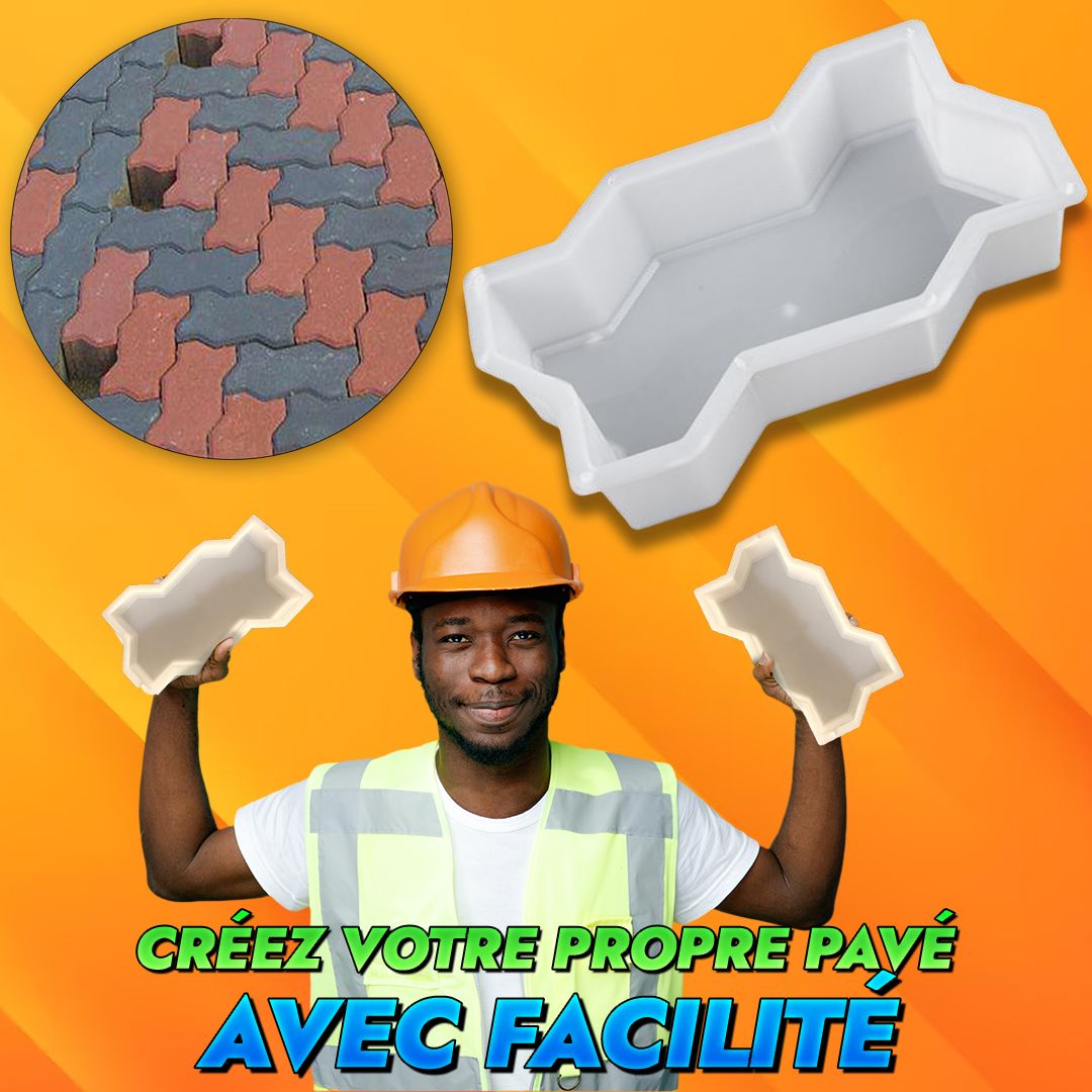 Moule en brique zig zag de béton réutilisable en forme de vague-SN